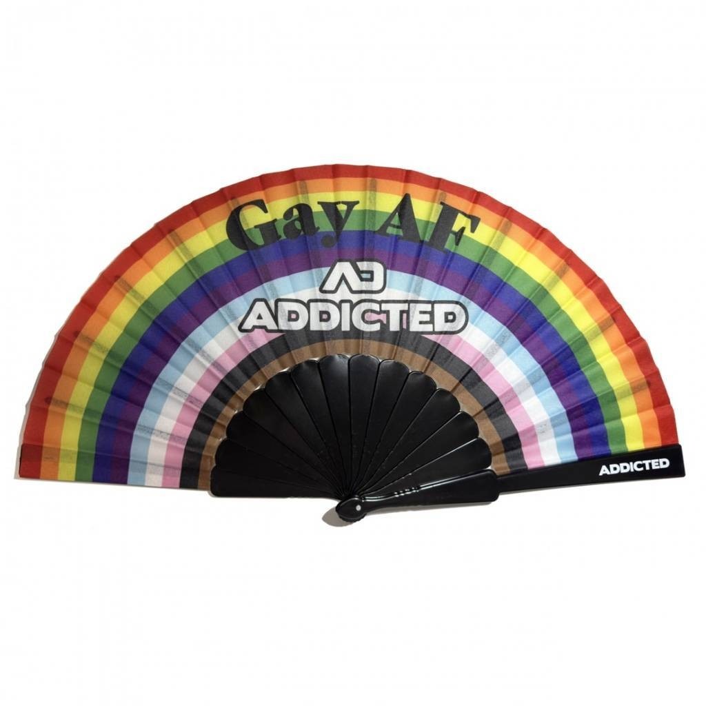 'GAY AF' ADDICTED HAND FAN