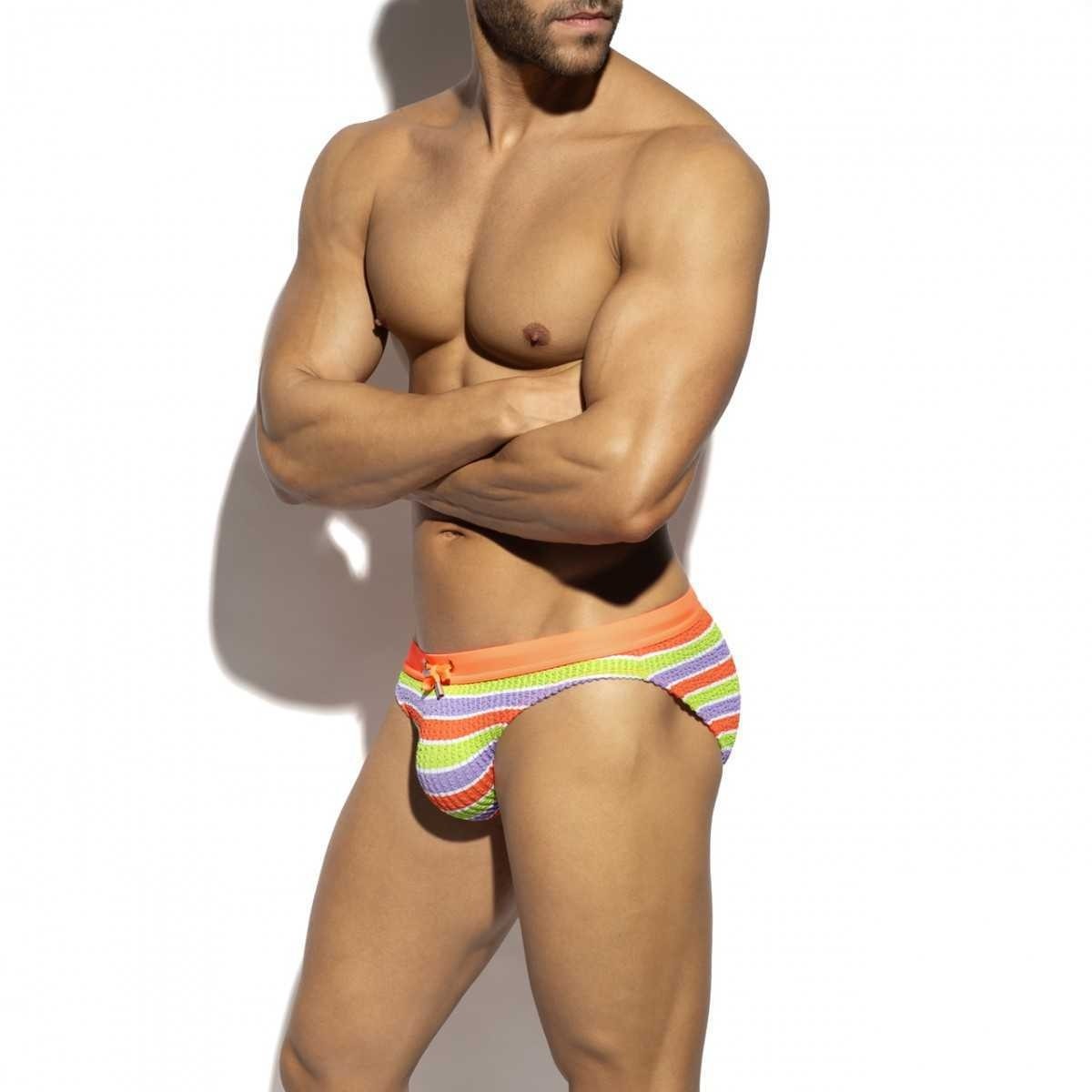 70'S STRIPES SWIM BIKINI BRIEF