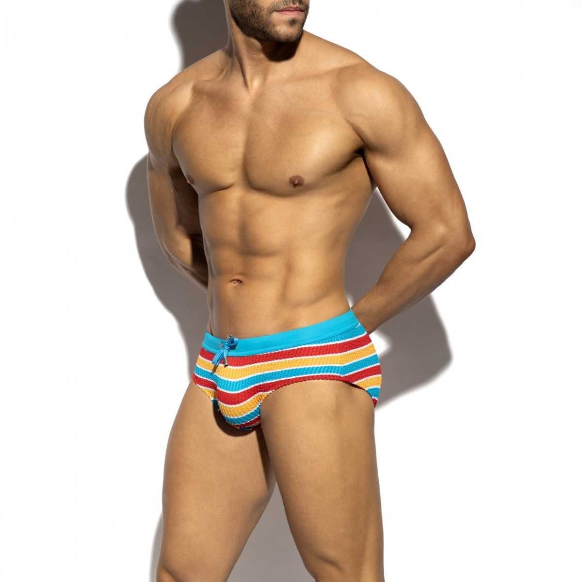 70'S STRIPES SWIM BRIEF