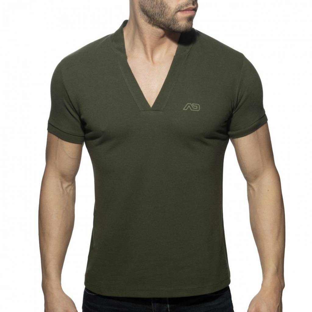 AD V-NECK POLO SHIRT