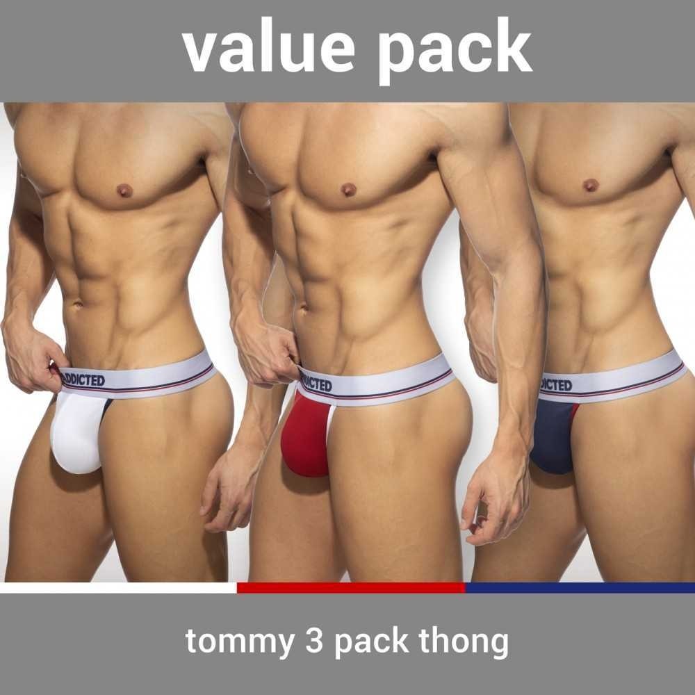 TOMMY 3 PACK THONG