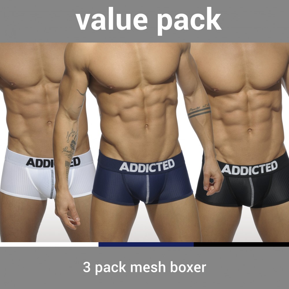 AD477P 3PACK MESH BOXER PUSH UP