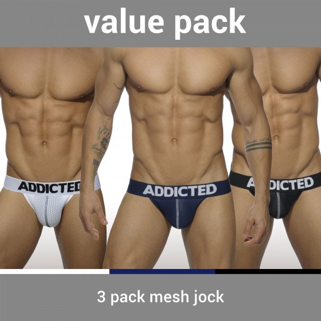 3 PACK MESH JOCK PUSH UP