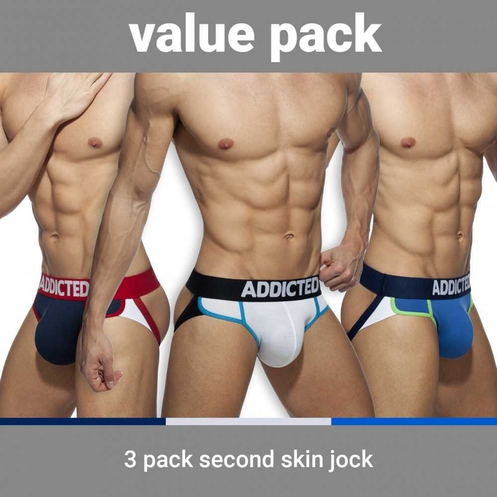 AD899P SECOND SKIN 3 PACK JOCK