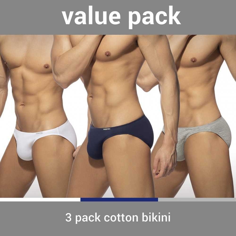 3 PACK COTTON BIKINI
