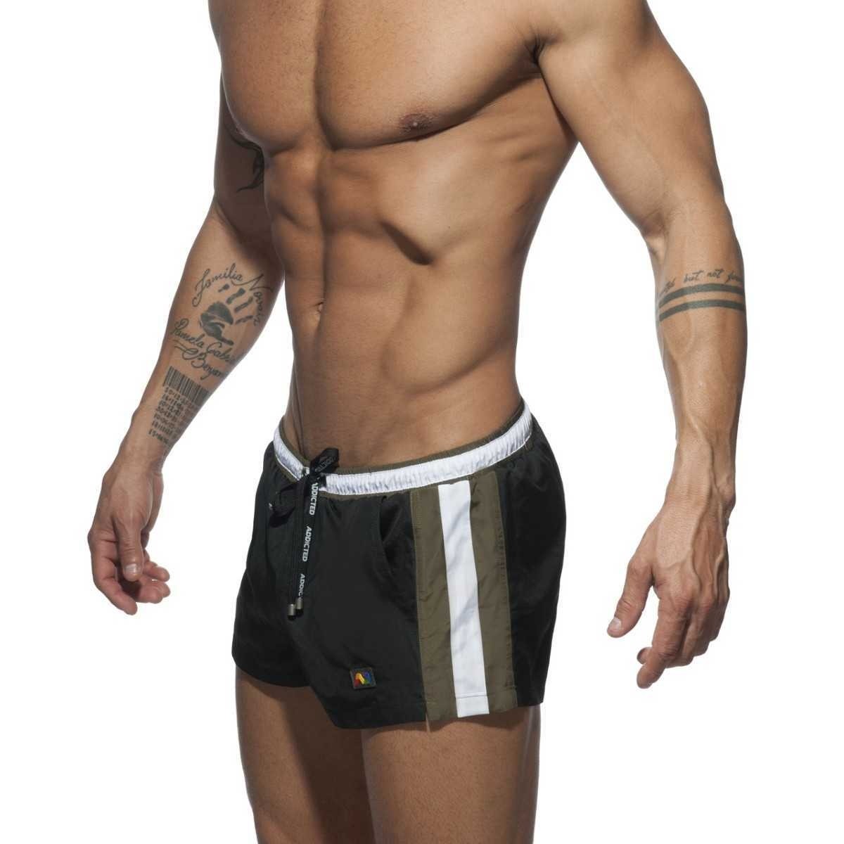 ADS214 STRIPES BASIC SWIM SHORT