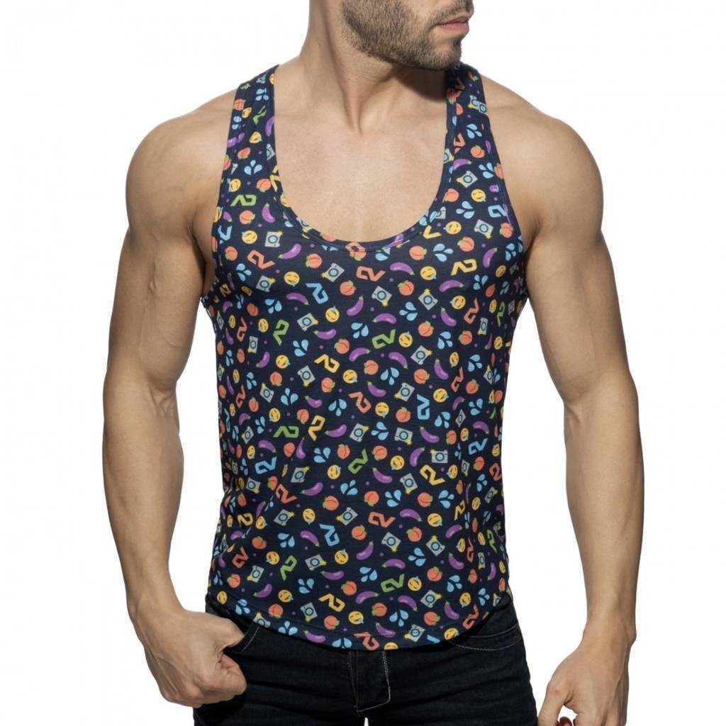 AD1238 EMOJI TANK TOP