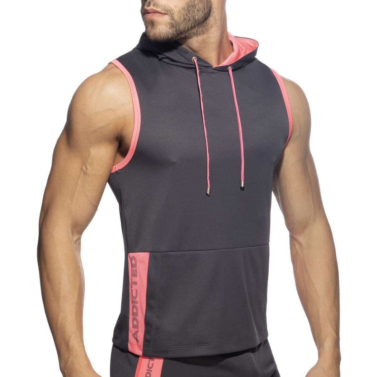 AD1063 SLEEVELESS AD HOODY