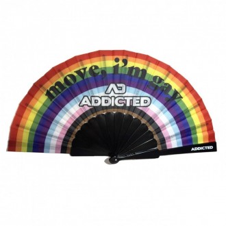 'MOVE I'M GAY' ADDICTED HAND FAN