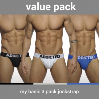 AD422P MY BASIC 3 PACK JOCKSTRAP