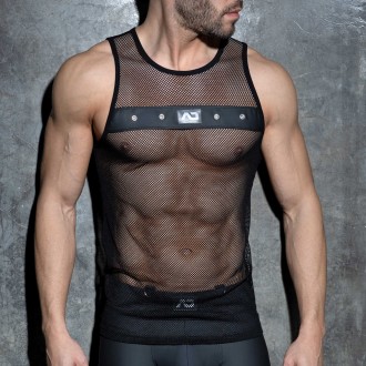 MESH MIXED TANK TOP