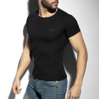 RECYCLED RIB U-NECK T-SHIRT