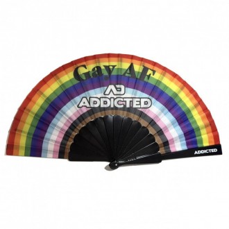 'GAY AF' ADDICTED HAND FAN