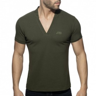 AD1258 AD V-NECK POLO SHIRT