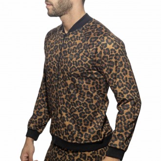 LEOPARD BOMBER JACKET