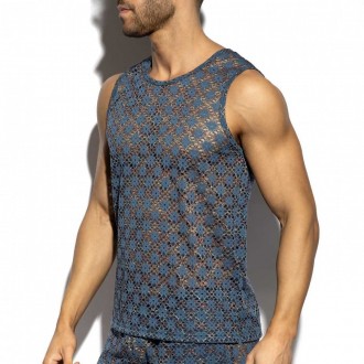 METALLIC BLOOM TANK TOP