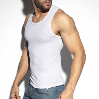 RECYCLED RIB SPORTS TANK TOP