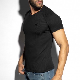 TS299 RECYCLED RIB V-NECK T-SHIRT