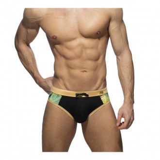 ADS331 SIDE LEAVES SWIM BRIEF