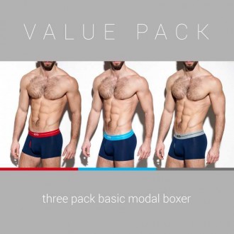 UN249P 3PACK BASIC MODAL BOXER