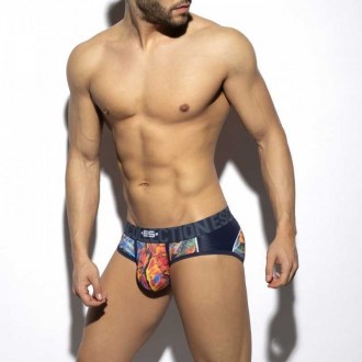 UN417 FLORAL-MESH BRIEF