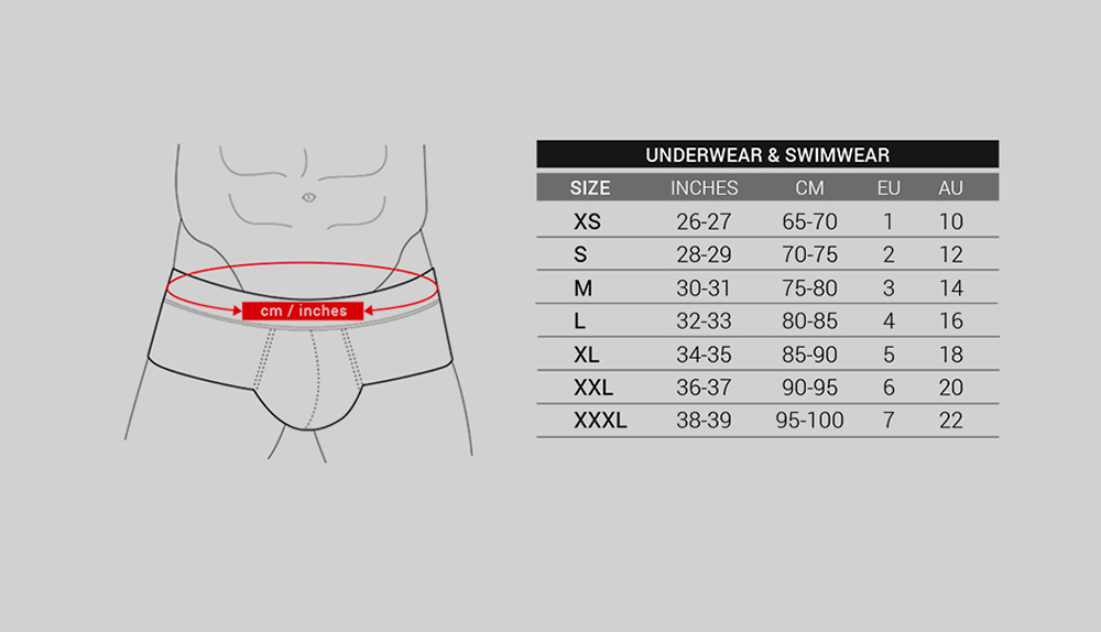 Kendall And Swim Size Chart